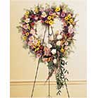 Standing Heart Spray with Mixed Flowers